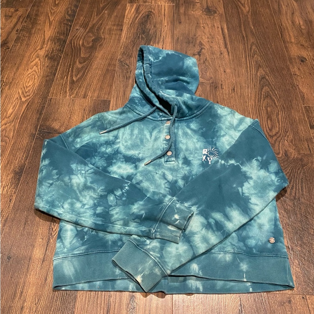 Roxy Blue Tie-Dye Hoodie
